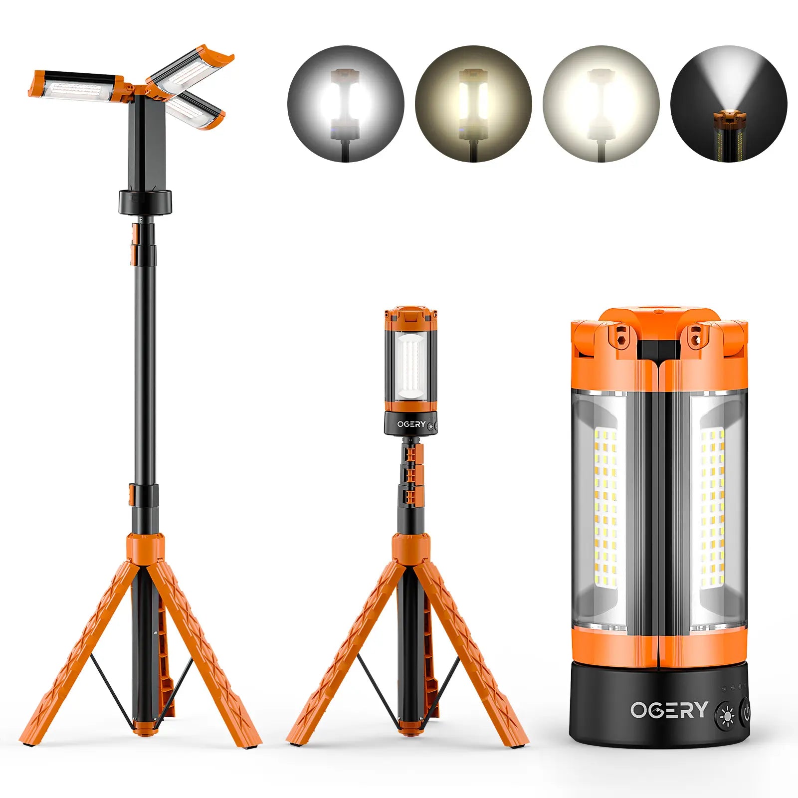OGERY 10000mAh Camping Light with Detachable Tripod
