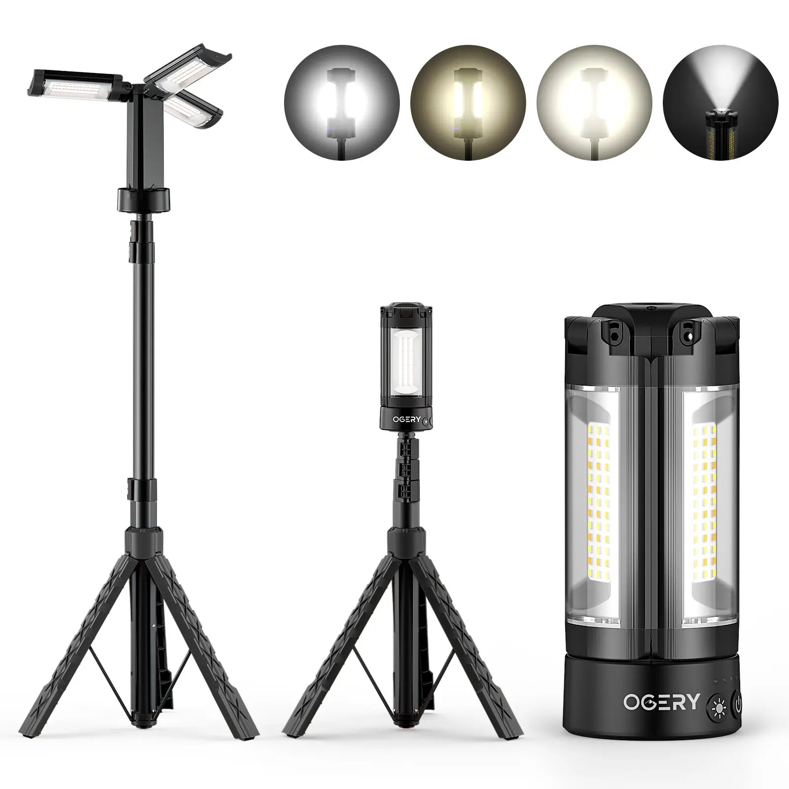 OGERY 10000mAh Camping Light with Detachable Tripod