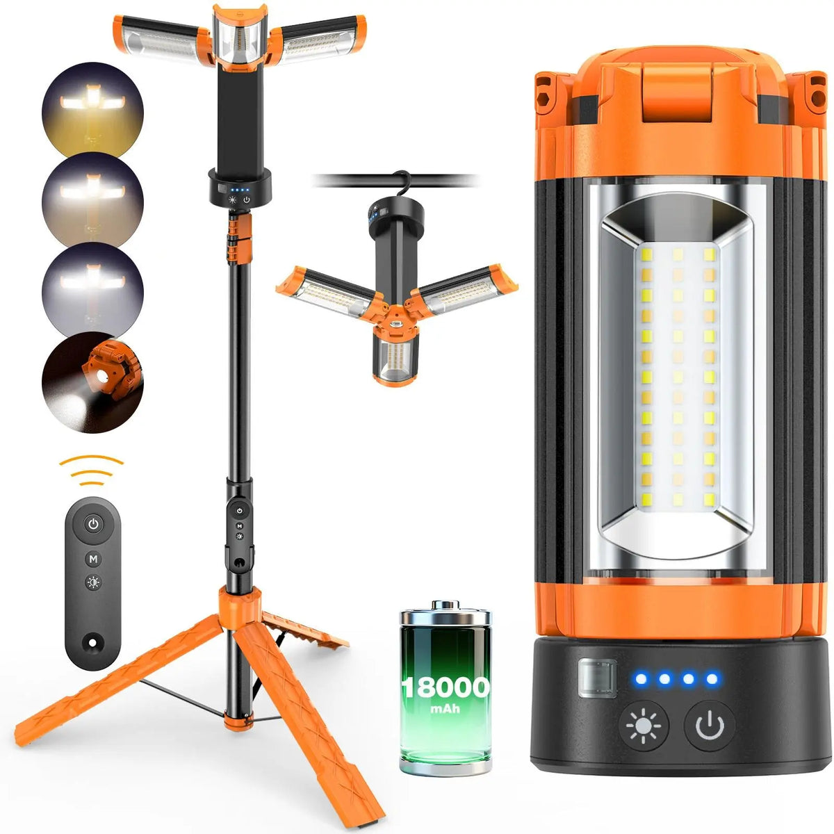 OGERY 10000mAh Camping Light with Detachable Tripod