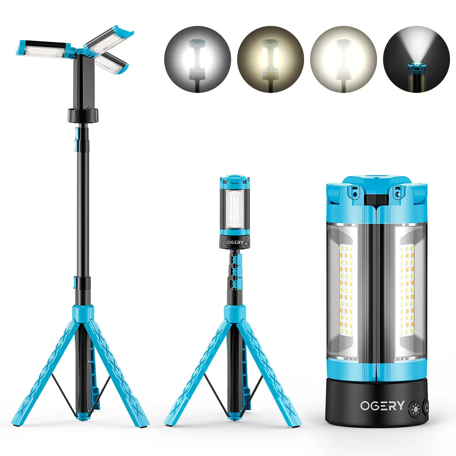 OGERY 10000mAh Camping Light with Detachable Tripod