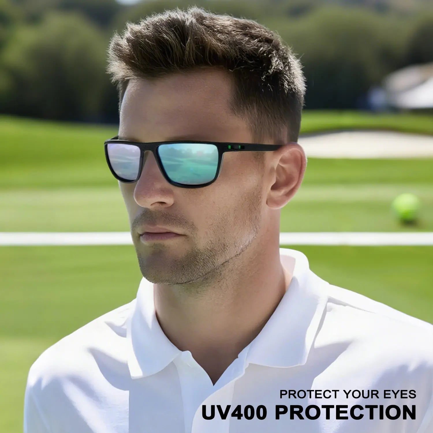 Arttodo UV Polarized Sunglasses for Men - Lightweight Golf Eyewear