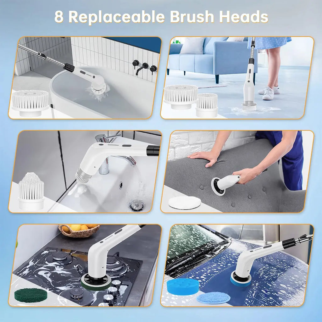 Electric Spin Scrubber Kit - Cordless & Waterproof