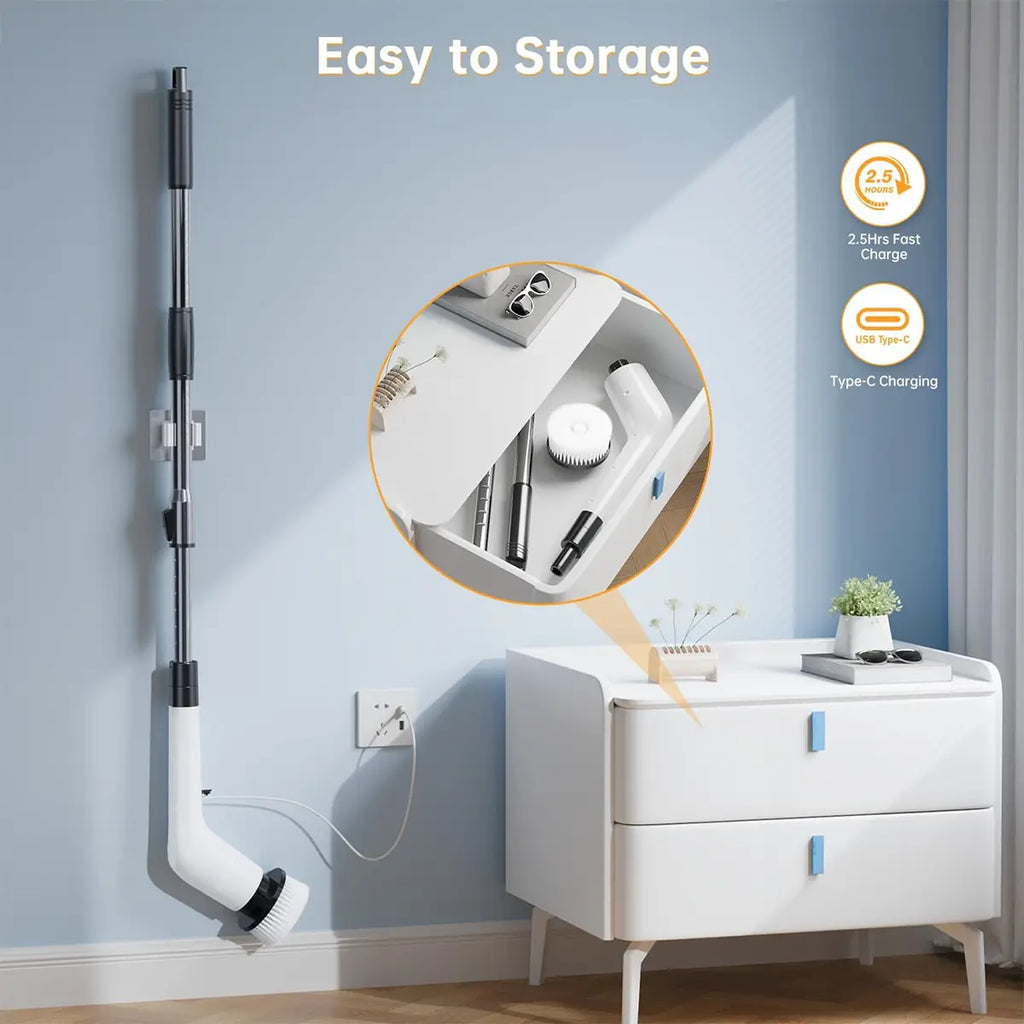 Electric Spin Scrubber Kit - Cordless & Waterproof