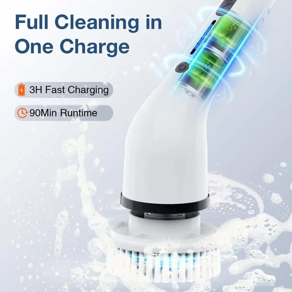Electric Spin Scrubber Kit - Cordless & Waterproof